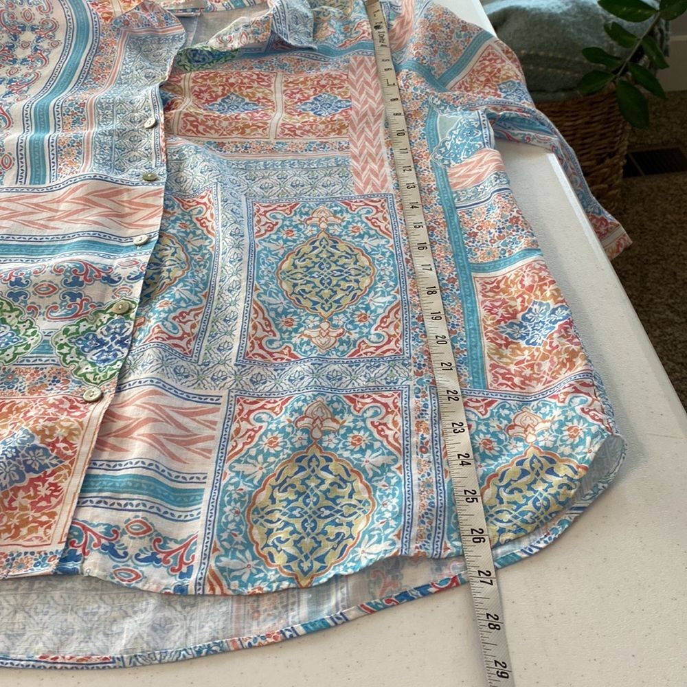 Chico's Multicolor Button Down Shirt - Picture 14 of 16